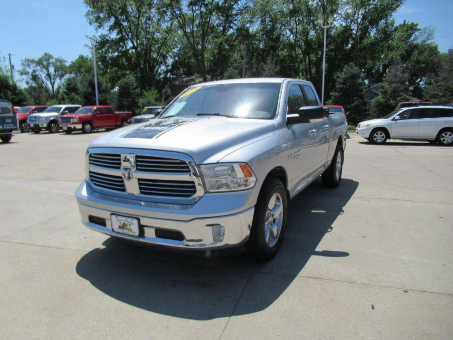 2013 SILVER RAM QUAD CAB 1500 SLT (1C6RR7GT6DS) with an 5.7L engine, Automatic transmission, located at 908 SE 14th Street, Des Moines, IA, 50317, (515) 281-0330, 41.580303, -93.597046 - Photo#0