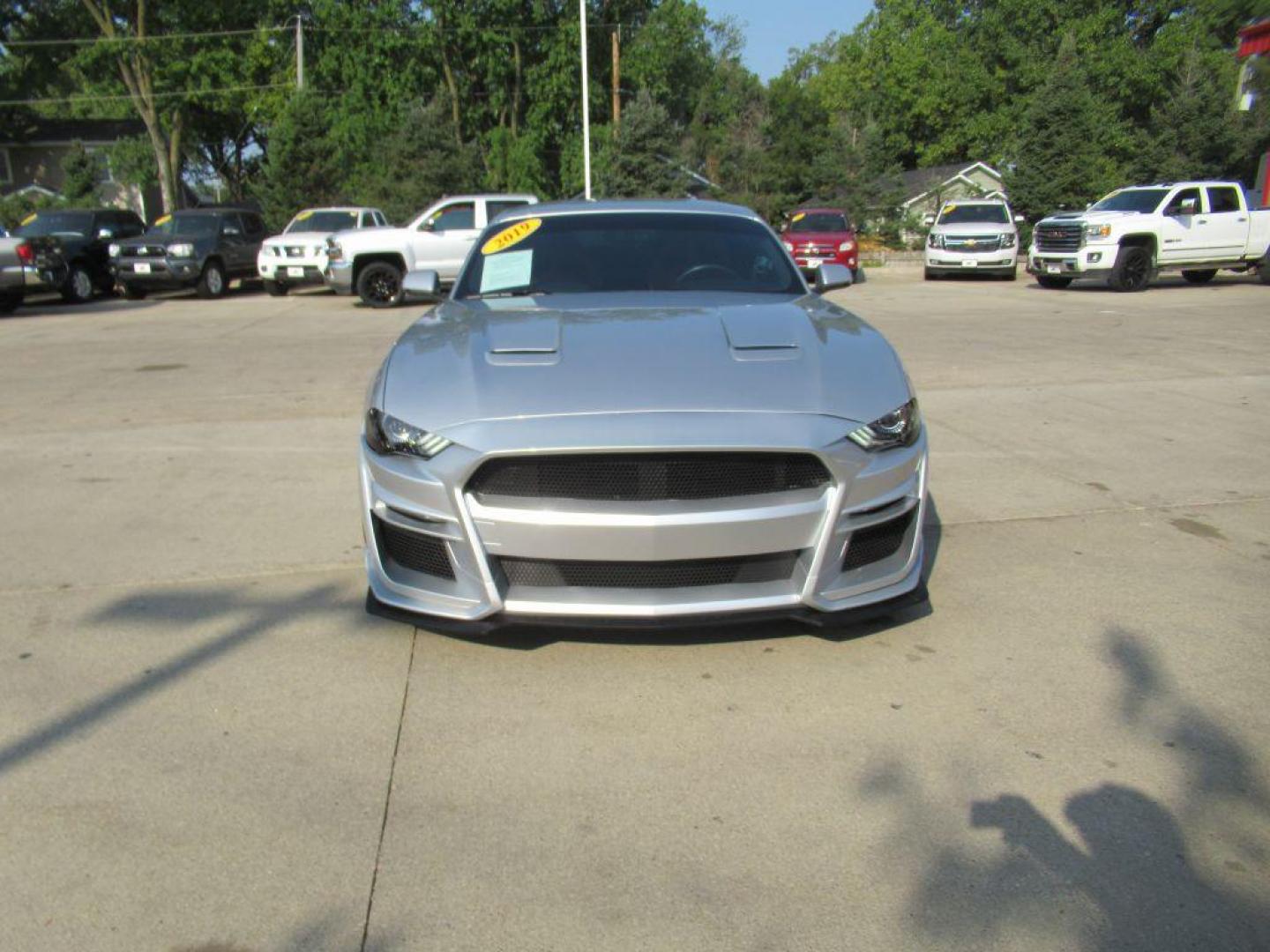 2019 SILVER FORD MUSTANG GT (1FA6P8CF6K5) with an 5.0L engine, 6-Speed Manual transmission, located at 908 SE 14th Street, Des Moines, IA, 50317, (515) 281-0330, 41.580303, -93.597046 - Photo#1