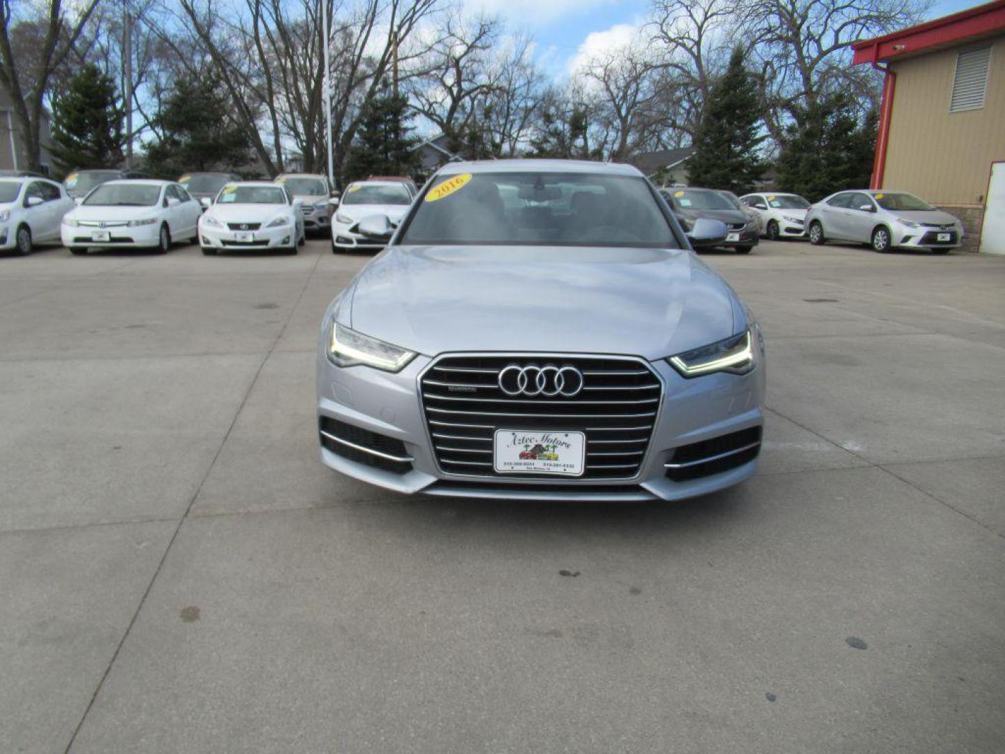 2016 SILVER AUDI A6 PREMIUM PLUS (WAUGFAFC1GN) with an 2.0L engine, Automatic transmission, located at 908 SE 14th Street, Des Moines, IA, 50317, (515) 281-0330, 41.580303, -93.597046 - Photo#1