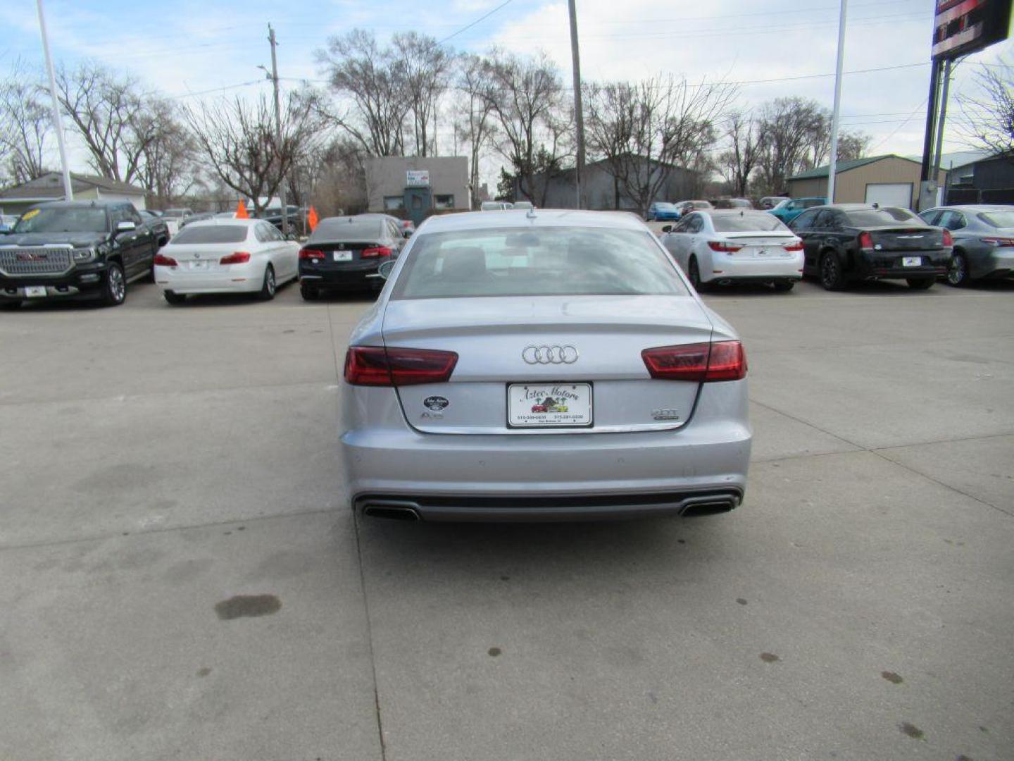 2016 SILVER AUDI A6 PREMIUM PLUS (WAUGFAFC1GN) with an 2.0L engine, Automatic transmission, located at 908 SE 14th Street, Des Moines, IA, 50317, (515) 281-0330, 41.580303, -93.597046 - Photo#5