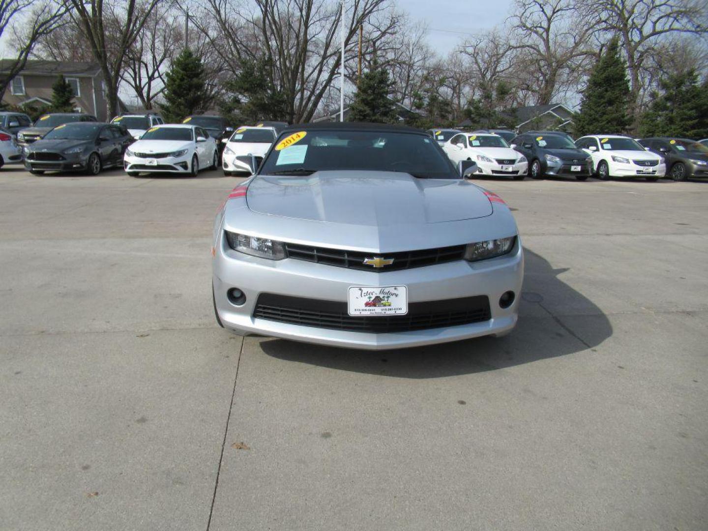 2014 SILVER CHEVROLET CAMARO LT (2G1FG3D37E9) with an 3.6L engine, 8-Speed Manual transmission, located at 908 SE 14th Street, Des Moines, IA, 50317, (515) 281-0330, 41.580303, -93.597046 - Photo#1