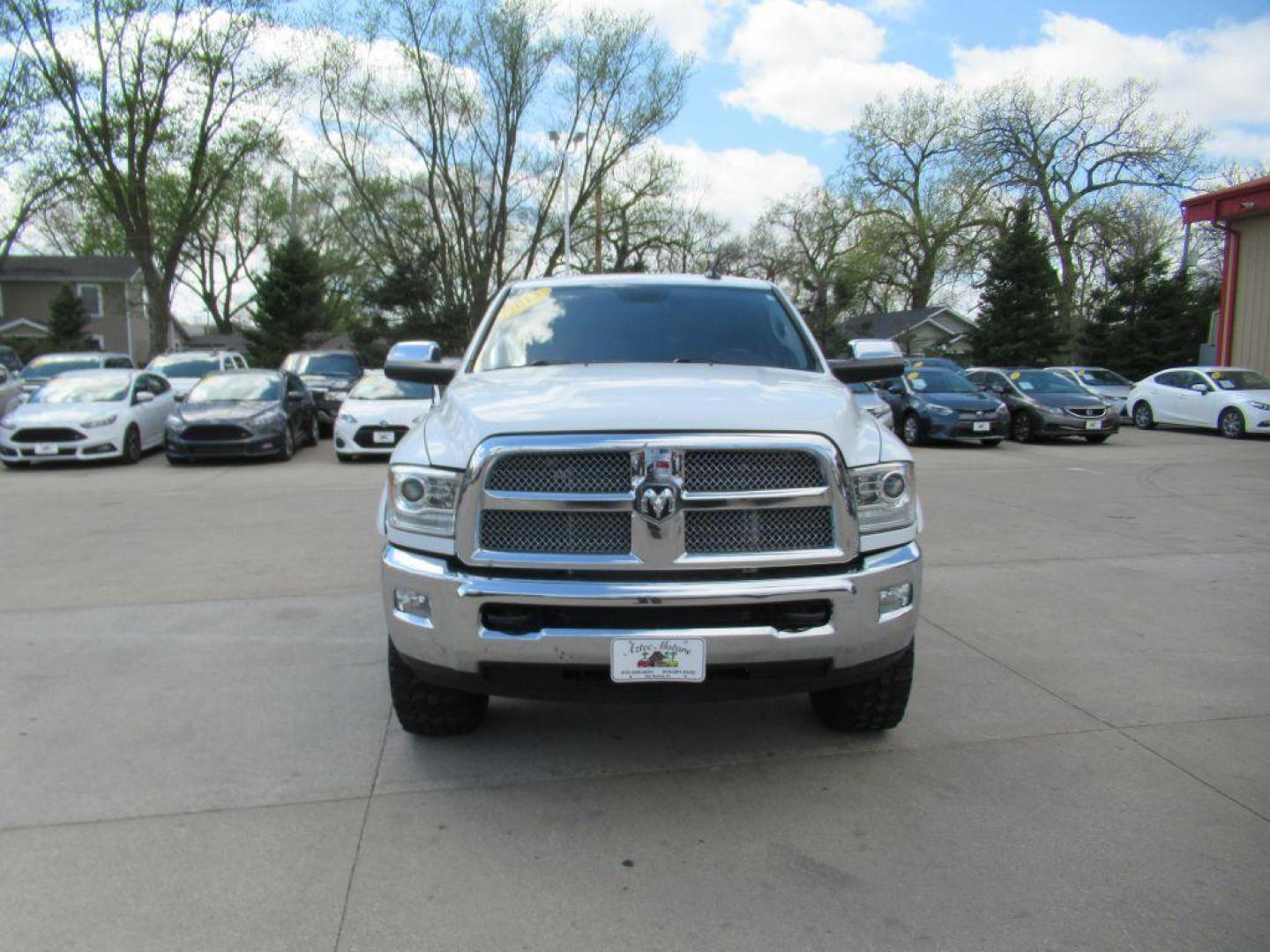 2013 WHITE RAM 2500 LONGHORN (3C6UR5PLXDG) with an 6.7L engine, Automatic transmission, located at 908 SE 14th Street, Des Moines, IA, 50317, (515) 281-0330, 41.580303, -93.597046 - Photo#1