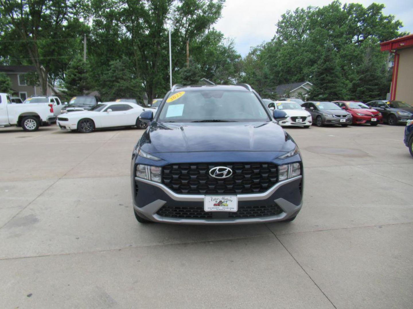 2023 BLUE HYUNDAI SANTA FE SEL (5NMS2DAJ7PH) with an 2.5L engine, Automatic transmission, located at 908 SE 14th Street, Des Moines, IA, 50317, (515) 281-0330, 41.580303, -93.597046 - Photo#1