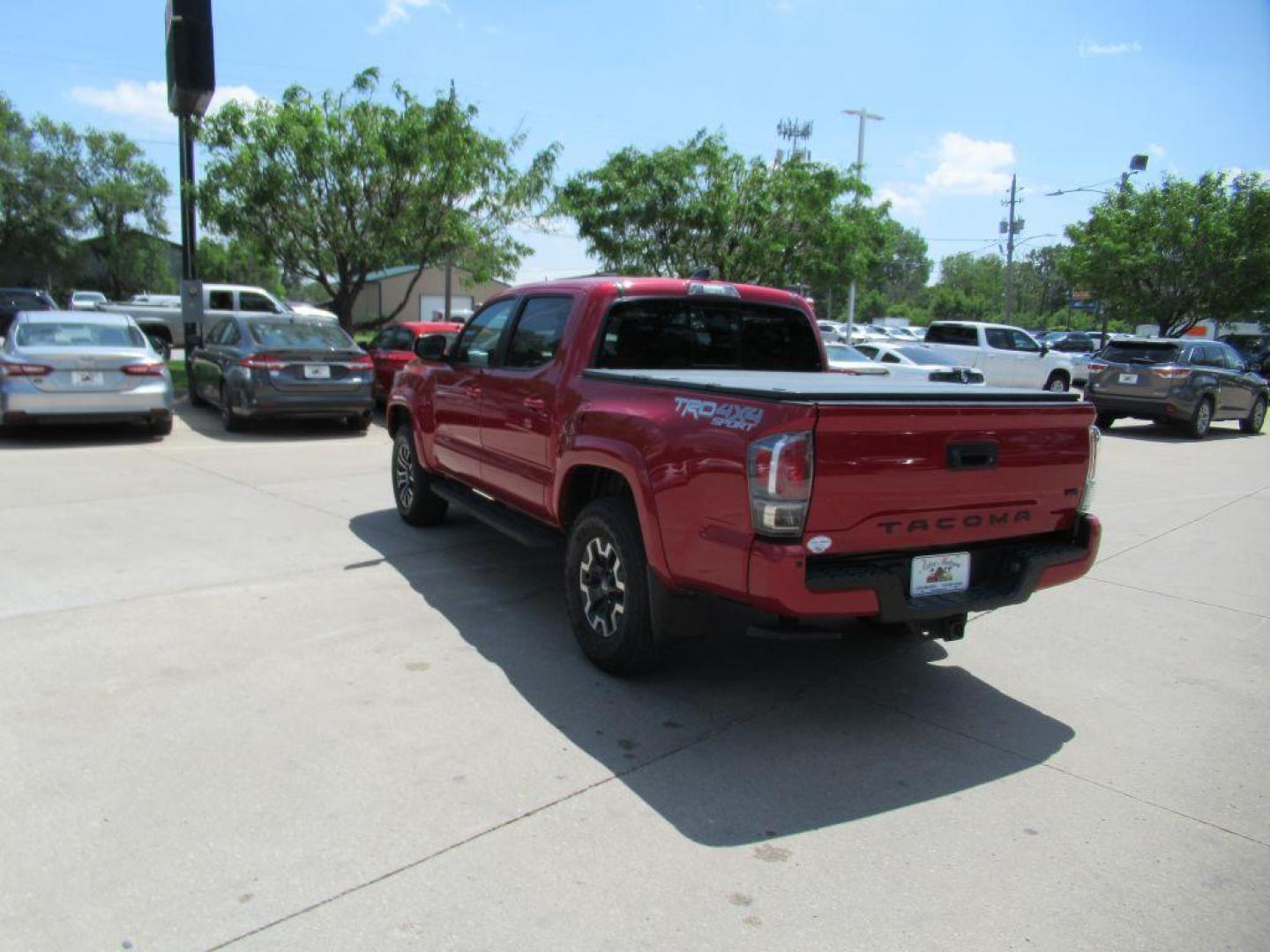 2021 RED TOYOTA TACOMA DOUBLE CAB (3TYCZ5AN4MT) with an 3.5L engine, Automatic transmission, located at 908 SE 14th Street, Des Moines, IA, 50317, (515) 281-0330, 41.580303, -93.597046 - Photo#6