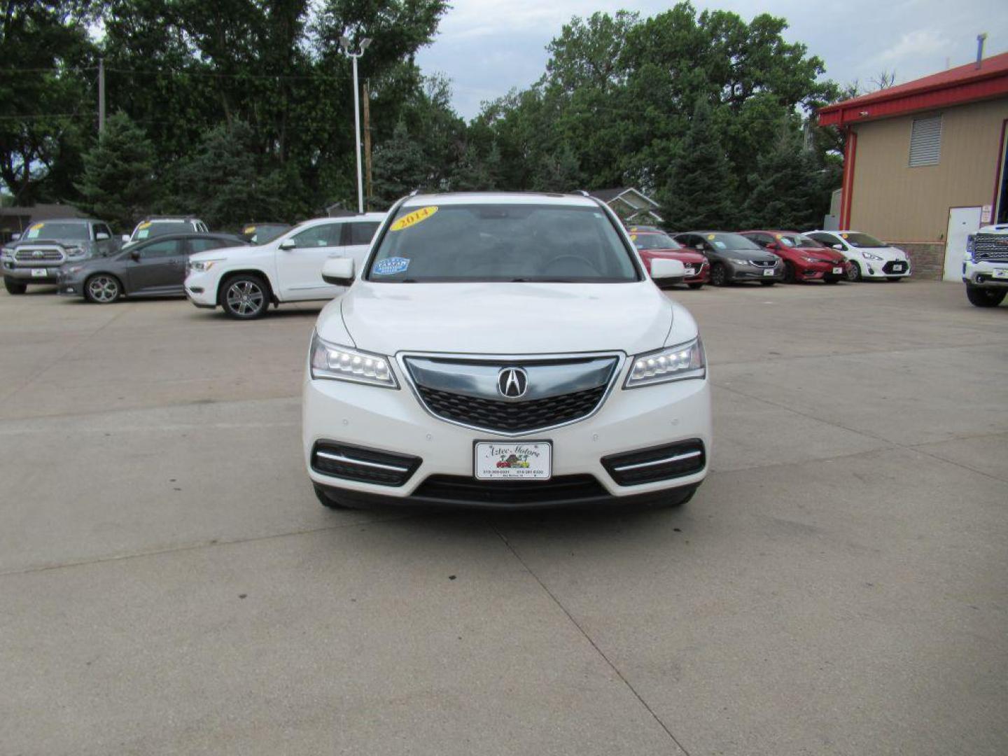 2014 WHITE ACURA MDX ADVANCE (5FRYD4H85EB) with an 3.5L engine, Automatic transmission, located at 908 SE 14th Street, Des Moines, IA, 50317, (515) 281-0330, 41.580303, -93.597046 - Photo#1