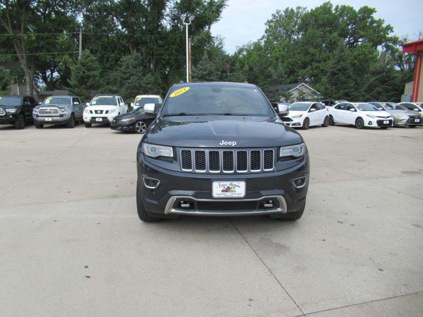 2014 BLACK JEEP GRAND CHEROKEE OVERLAND (1C4RJFCG5EC) with an 3.6L engine, Automatic transmission, located at 908 SE 14th Street, Des Moines, IA, 50317, (515) 281-0330, 41.580303, -93.597046 - Photo#1