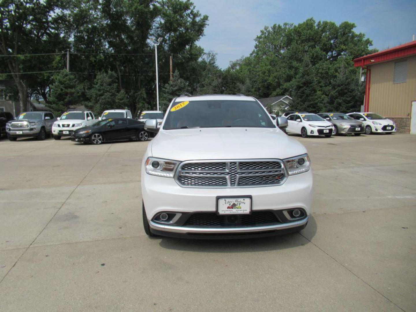 2017 WHITE DODGE DURANGO CITADEL (1C4RDJEG5HC) with an 3.6L engine, Automatic transmission, located at 908 SE 14th Street, Des Moines, IA, 50317, (515) 281-0330, 41.580303, -93.597046 - Photo#1