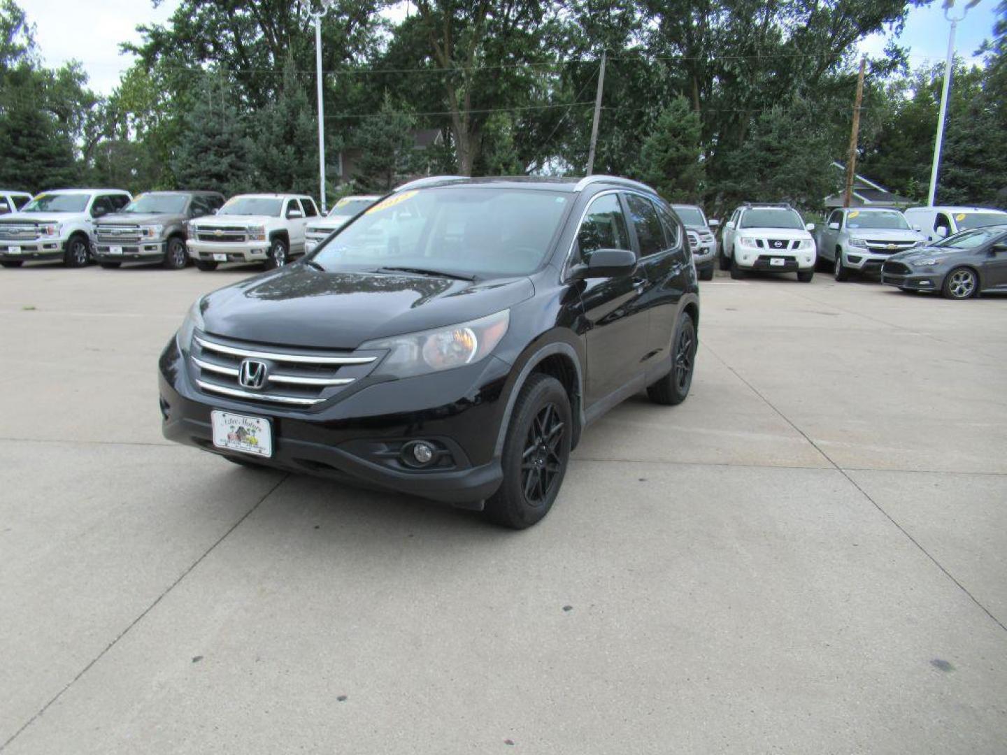 2012 BLACK HONDA CR-V EXL (5J6RM4H78CL) with an 2.4L engine, Automatic transmission, located at 908 SE 14th Street, Des Moines, IA, 50317, (515) 281-0330, 41.580303, -93.597046 - Photo#0