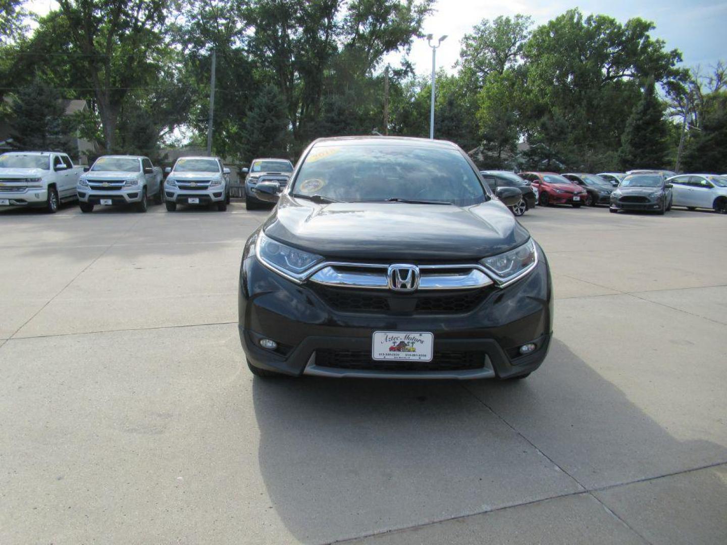 2018 BLACK HONDA CR-V EX (2HKRW2H51JH) with an 1.5L engine, Continuously Variable transmission, located at 908 SE 14th Street, Des Moines, IA, 50317, (515) 281-0330, 41.580303, -93.597046 - Photo#1